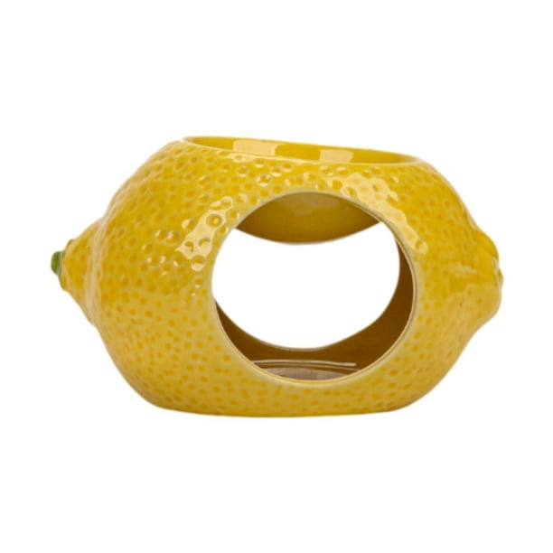 Quemador de aceites esenciales, portavelas, decoración del hogar, difusor de aromas, regalo de boda limón