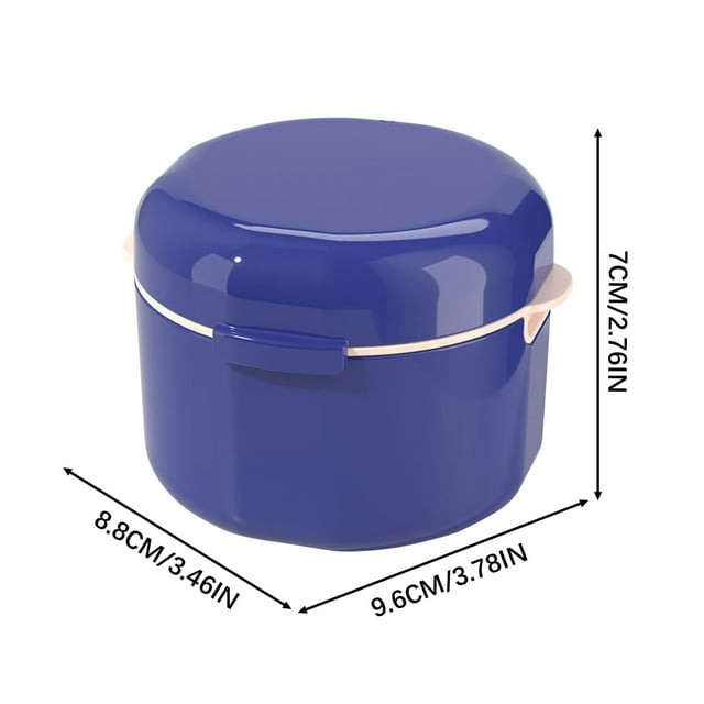 Lksixu Boîte de Rangement Portable à Double Couche avec Couvercle, Boîte de Drainage Creuse pour Prothèses, Boîte à Outils, Boîte de Rangement Organisateurs et Rangement