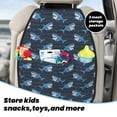 thumbnail image 4 of Goofa Funny Sharks Pattern Car Back Seat Protector for Kids (2 Pack) ,Anti-kick Storage Mat for Car Seats,Shields from Footprints, 4 of 6