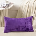 thumbnail image 2 of Home Soft Things Textured Velvet Pillow Covers (Set of 2), - Imperial Purple - 14" x 26", 2 of 6