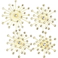 thumbnail image 2 of Gold Metal Starburst Wall Sculpture Set for Living Room Bedroom Entryway, 2 of 6