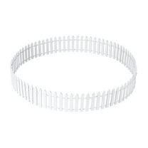 SENSETH 1 Pc Wood Fence, Portable Lightweight White Color House Miniature Fence Picket Fence for
