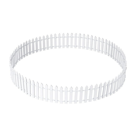 SENSETH 1 Pc Wood Fence, Portable Lightweight White Color House Miniature Fence Picket Fence for