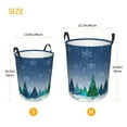 thumbnail image 3 of Picia Christmas Trees Large Laundry Basket, Waterproof, Freestanding Laundry Hamper, Collapsible Tall Clothes Hamper with Extended Handles-Medium, 3 of 8