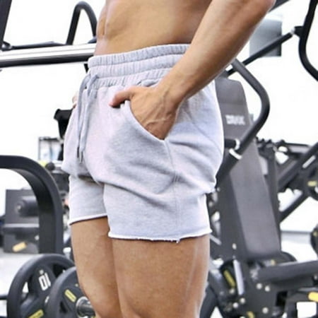 Men Apparel Dgankt Men Solid Color Casual Fashion Loose Drawstring Pockets Exercise Shorts Pants Large Size Available