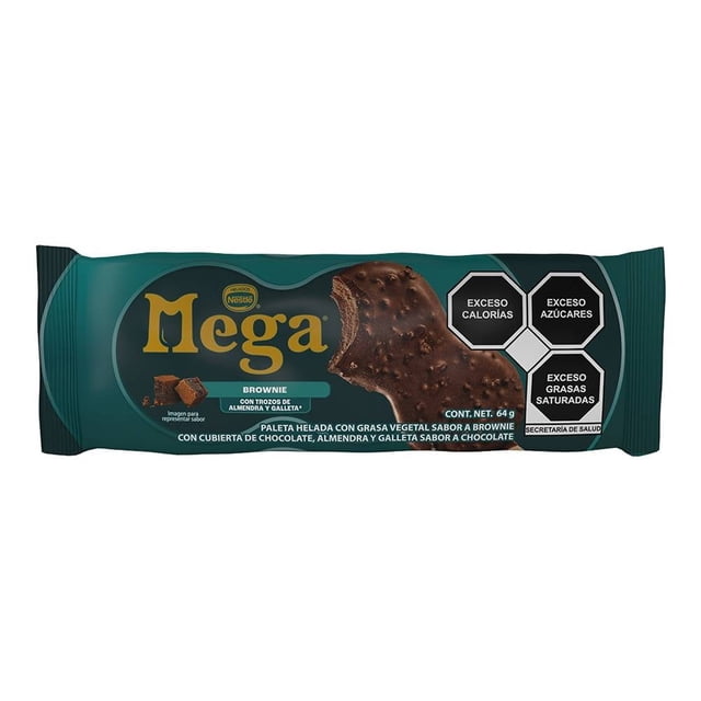 Paleta helada Nestlé Mega sabor brownie 64 g
