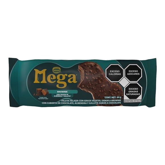 Paleta helada Nestlé Mega sabor brownie 64 g