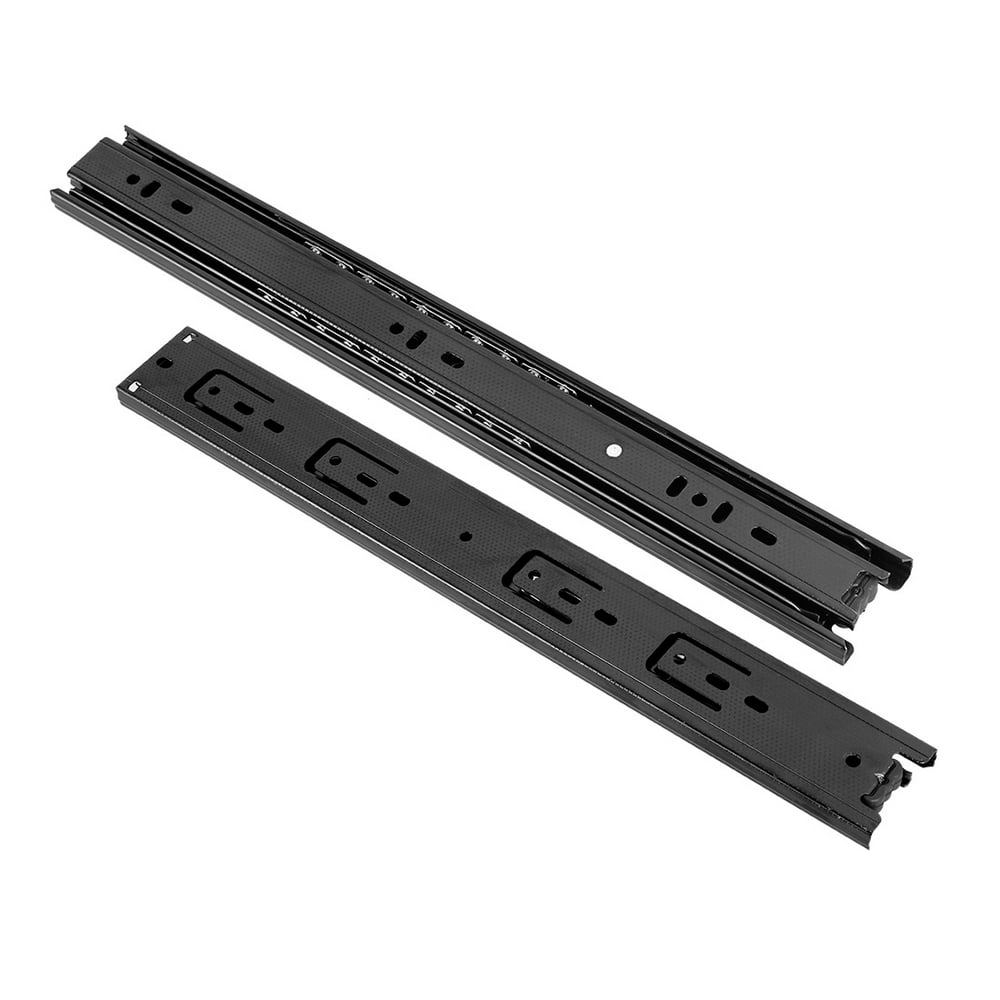Ball Bearing Drawer Slides,14Inch,100lbs Capacity,45mm Wide,Black,1