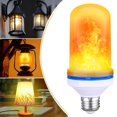 thumbnail image 2 of LED Flame Light Bulbs 4 Modes Flickering Fire Flame with Upside-down Effect E26 Base Flame Effect Light Bulbs for Halloween Christmas Home Decorations, 2 of 9