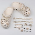 thumbnail image 4 of Un juego de accesorios para zapatos brillantes para niñas y mujeres, sandalias de zuecos, decoración de zapatos con diamantes esmaltados a la moda con cadenas de cuentas, regalos de fiesta y cumpleaños JM, 4 of 5