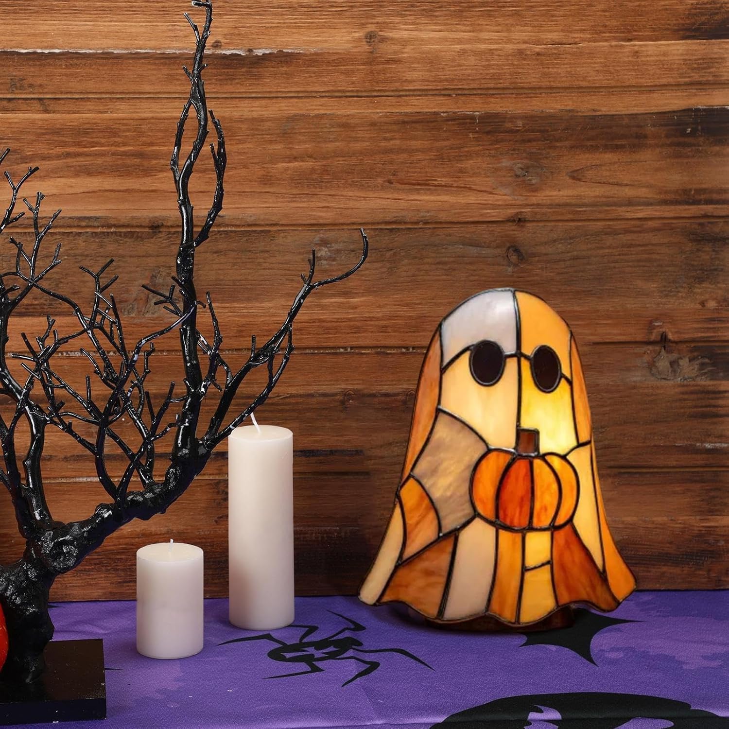 Ghost Lights - Spooky Night Lamp, Cute LED Decoration, Portable Illuminating Piece, Soft Glow Accent | Halloween Display, Nursery Bedroom Lighting, Holiday Shelf Ornament, Baby Room Ambience, Indoor