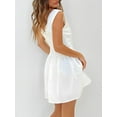 thumbnail image 3 of Coduop Women's Summer Casual Sleeveless Low Cut Deep V Neck Beach Holiday Short A-Line Dress, 3 of 7