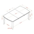 thumbnail image 4 of Furniture of America Tenmile Extendable Wood Dining Table, Espresso, 4 of 6