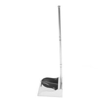 PTOOTP Stainless Steel Metal Dustpan with Long Handle Outdoor and Home Cleaning Tool