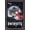 Mahogany Framed Version, variant on NFL New England Patriots - Neon Helmet 23 Wall Poster, 22.375" x 34"