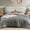 Granite, variant on Queen Comforter Set - 7 Pieces Dusty Blue Prewashed Bed in a Bag Queen Bedding Sets with Comforters, All Seasons Ultra Soft Comforter Bed Set with Sheets,Pillowcases & Shams