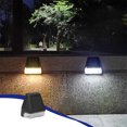 thumbnail image 1 of ¡Ahorra Ahora!, Lámpara de pared para valla de jardín y patio al aire libre, lámpara de escalera para decoración de balcón, lámpara de escalón solar para valla de villa Akmoler, 1 of 9