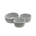 thumbnail image 1 of Inteprter 3 unids/set cesta de almacenamiento de acrílico Color sólido artículos diversos para el hogar maquillaje ropa interior Almacenamiento y organización del hogar gris claro, 1 of 6