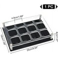 thumbnail image 2 of 12-Shot Glass Tray Holder Clear Bar Acrylic Shot Glasses Holders Wine Glass Cup Serving Tray Cups Organizer Shot Glass Display for Party Bar Club Hole: 1.89 Inch, 2 of 9