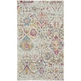 thumbnail image 3 of Nourison Damask Distressed Modern Multicolor 2'3" x 3'9" Area Rug, (2' x 4'), 3 of 8