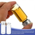 thumbnail image 4 of 3ml 5ml 10ml 20ml Clear Sample Glass Vials with Plastic-Aluminum Flip Caps and Silicone Stoppers,Sealed Glass Vials20ml10PCS, 4 of 5