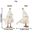 thumbnail image 2 of Chmadoxn Christmas Table Decorations Birds, Christmas Decorations, Christmas Bird Table Top Decor, White Red Gray Xmas Birds Ornaments for Winter Home Kitchen Fireplace Mantel Party, Christmas Gifts, 2 of 2