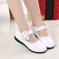thumbnail image 4 of Miluxas Girl's Flats Lightweight School Uniform Shoes Casual Dress Shoes (Toddler/Little Kid/Big Kid/Youth) White 3 M(38), 4 of 6