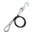 thumbnail image 1 of Trailer Safety Cable Hook,Trailer Safety Towing Cable S Hook 3500lbs Load Bearing 27.6in Spring Towing Rope RV, 1 of 7