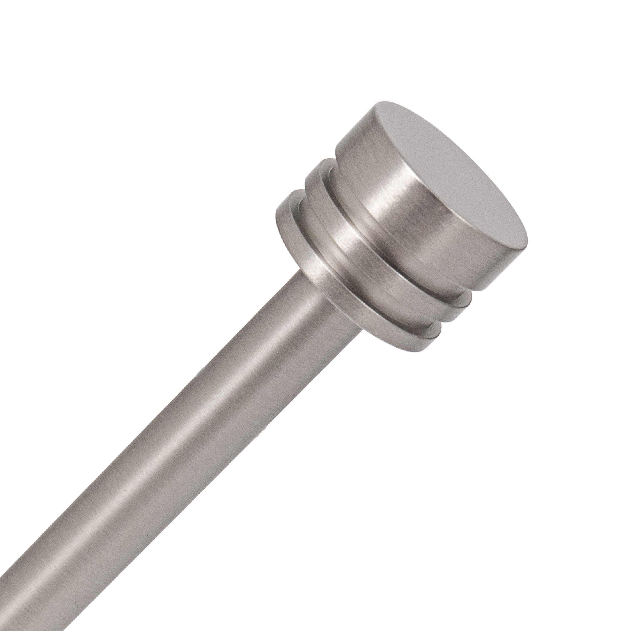 Dwell Studio, Cutomizable Café Rods, 1/2" Iron Material, 8 inch-48 inch Kit, Plated Brushed Nickel