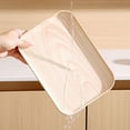 thumbnail image 7 of JHyouerji Imitation Wood Grain Plastic Serving Tray 17x12in Anti Slip Raised Feet Fruit Snack Storage Platter Stackable Kitchen Dinner Tray, 7 of 7