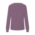 thumbnail image 5 of Elvqul Womens Sweater Cotton Shirts Pullover Solid Color Casual Knited Long Sleeve Sweater for Juniors, 5 of 6