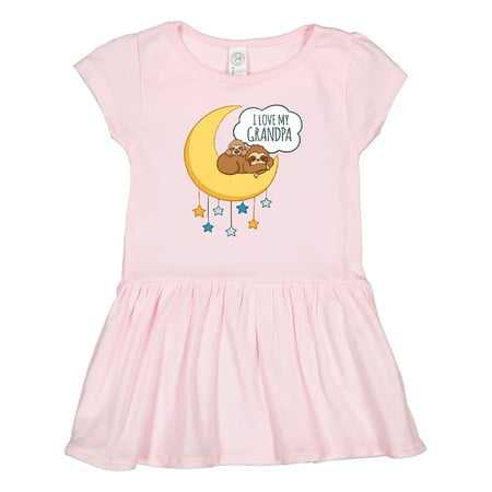 

Inktastic I Love My Grandpa Gift Toddler Girl Dress