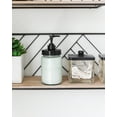 thumbnail image 4 of Jarmazing Products Vintage Blue Glass Mason Jar with Plastic Soap and Lotion Dispenser Top - Two-Pack - Black, 4 of 4