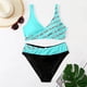thumbnail image 3 of Gibobby Conjunto de Bikini para Mujer Traje de baño Tankini de dos piezas de talle para mujer(Verde,XL), 3 of 5