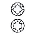 thumbnail image 1 of Ruiboury 1/2/3/5 Anneaux de Chaîne Ronds Pièces Vélo 104BCD Roue de Chaîne Noir 52T 2 Pcs, 1 of 1