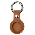 thumbnail image 1 of [2 Pks] [PST] Étui de Protection en Cuir Porte-Clés avec Anneau pour AirTag, 1 of 2