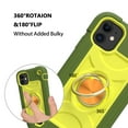 thumbnail image 4 of Drop Proof Case for iPhone 8 Plus/ iPhone 7 Plus (5.5"), Allytech 360°Metal Rotating Ring Holder Kickstand Built-in Magnetic Car Mount Heavy Duty Hard PC Soft Silicone Shockproof Case, Avocado, 4 of 6