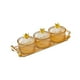 thumbnail image 2 of Plato de frutos secos, plato para dulces, 3 rejillas, multiusos, con tapa, recipientes para condimentos Naranja, 2 of 9