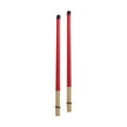 thumbnail image 4 of 2 uds varillas baquetas cepillos de tambor de madera accesorios de tambor con mango de goma instrumento de percusión baquetas para adultos princ Rojo CUTICAT Baquetas, 4 of 8