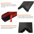 thumbnail image 3 of Uxcell 5 Pack Protector de Esquina de Pared, 36"L x 1.4"W Protectores de Esquina Autoadhesivos, Protector de Borde Negro, 3 of 5