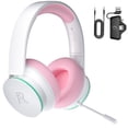 thumbnail image 1 of FONHAID Audífonos Gamer Inalámbricos de 2.4GHz para Xbox, PS5, Switch, Audífonos Gamer Bluetooth con Micrófono Desmontable con Cancelación de Ruido, Batería de 45H, Rosa, 1 of 8