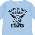 thumbnail image 4 of Inktastic Handpicked for Earth By My Aunt in Heaven with Angel Wings Boys or Girls Long Sleeve Toddler T-Shirt, 4 of 5