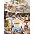 thumbnail image 5 of Western Cowboy Table Cloth, Vintage Country Horse Plants Art Waterproof Tablecloth for Square Tables, Reusable Washable Fabric Table Cover for Restaurant Kitchen Dining Tables 60"x60", 5 of 6