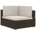 thumbnail image 6 of vidaXL 2 Seater Sofa Couch with Cushions Patio Wicker Love Seat PE Rattan, 6 of 11