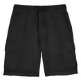 thumbnail image 3 of Akiihool Mens Cargo Shorts Men's Cargo Shorts Pockets Casual Twill Shorts Elastic Regular Fit Capri Shorts Capri Pants (Black,XL), 3 of 4