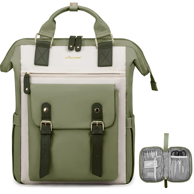 Mochila para portátil LOVEVOOK para mujer de 15.6 pulgadas resistente al agua