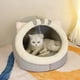 thumbnail image 5 of xihome Saco de dormir semicerrado para mascotas, clido y acogedor, ideal para el invierno. Cama para perros y gatos pequeños. Cmodo saco de dormir tipo casita de seguridad, lavable, de tela., 5 of 6