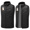 thumbnail image 5 of Gamivast Plus Size Heated Vest for Women and Men Printed Multiple Heating Zones and 3-levels Zip Up Stand Collar Quilted Jackets Pockets Sleeveless Washable USB Rechargeable Coats no Power Bank, 5 of 6