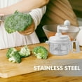 thumbnail image 2 of SOPOTUTU Manual Hand Crank Vegetable Chopper with Stainless Steel Blades for Easy Food Prep, 2 of 8