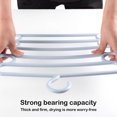 thumbnail image 3 of 5-Tier Trouser Rack - Pants Hanger with Clips | Space-Saving | Black/White | Closet Organizer, 3 of 6